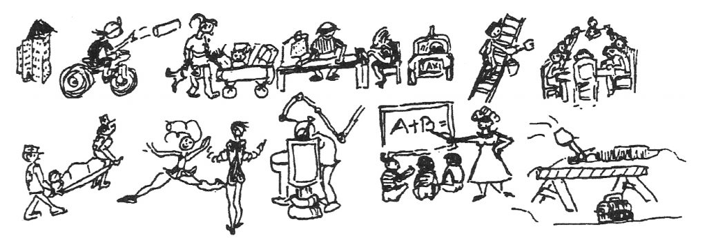 Careers - drawing by Bonnie Prudden