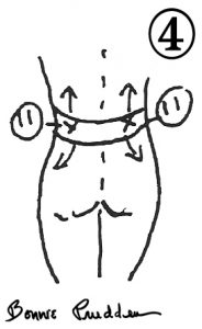 Belt Line - drawing by Bonnie Prudden