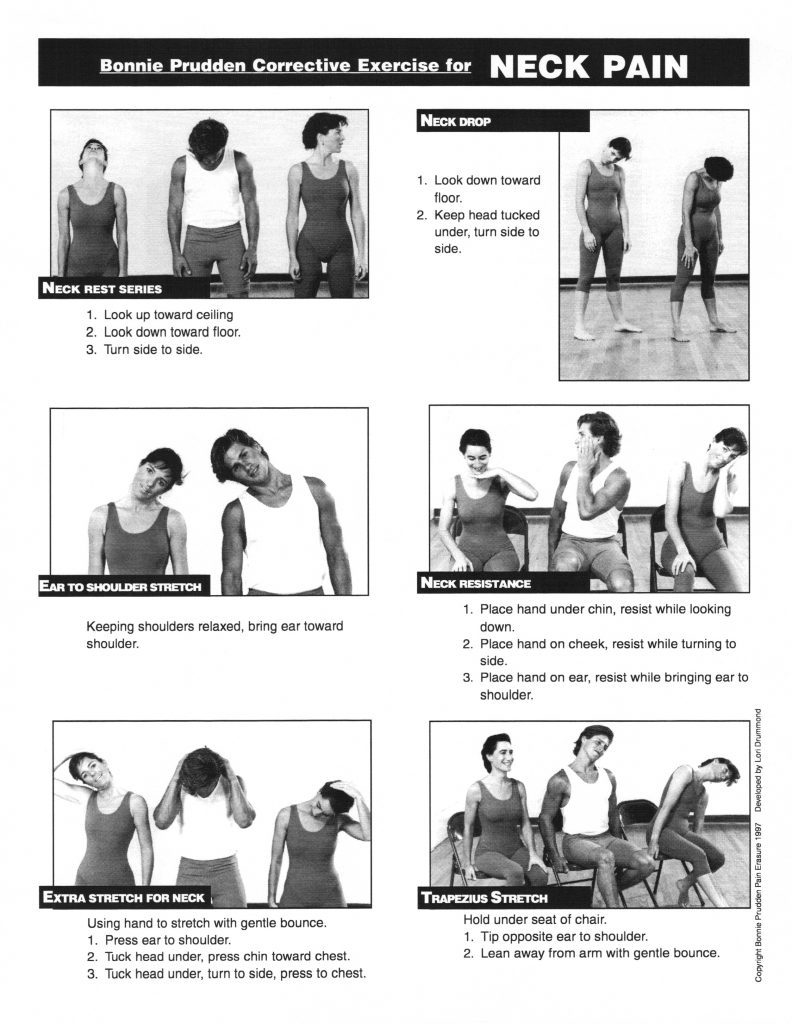 Myotherapy exercises for neck pain